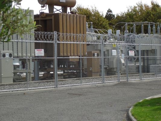 Nuclear Power Station Used High Security Hot Dipped Galvanized Chain Link Fence