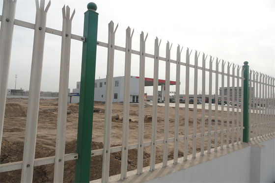 Easy Assembly / Eco Friendly Steel Palisade Fencing Hot Dipped Galvanized Powder Painted Powder Coated