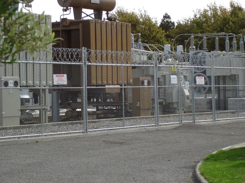 Nuclear Power Station Used High Security Hot Dipped Galvanized Chain Link Fence