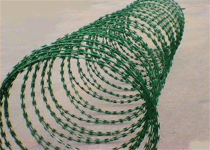Cbt65 Bto22 Cbt60 Security Galvanized Concertina Razor Barbed Wire For Prison Fence